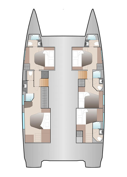 New 51 Fountaine Pajot Layout Full Maestro 5 Cab